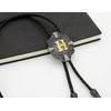 KECOL Mens Initial Letter Bolo Tie Western Cowboy Aalphabet A