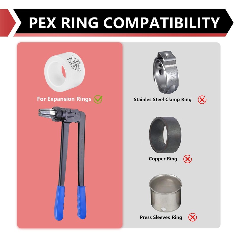 2-Pack EFIELD Poly PPSU Pex-A Expansion Fitting 2" X 2"