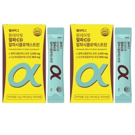 헬씨허그 원데이핏 알파 CD 알파시클로덱스트린 14포 2박스 분말 식이섬유 난소화성말토덱스트린 Healthy Hug One Day Fit Alpha CD Alpha Cyclodextrin 14 Packs 2 Boxes Powder Dietary Fiber Resistant Maltodextrin