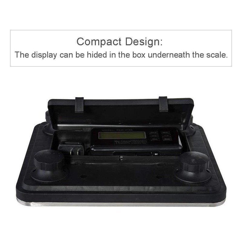 660lbs Digital Livestock Scale Pet Vet Scale Stainless Steel Platform