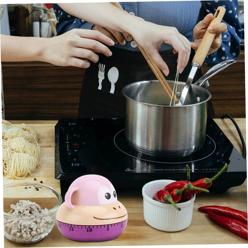 ABOOFAN 1Pc Cartoon Animal Kitchen Timer Practical Reminder for Cooking