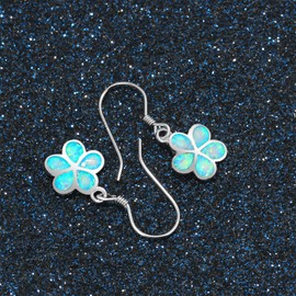 14K Gold Plated Opal Flower Earrings For Women Pink Flower Earrings Opal Dangle Drop Earring Jewelry Gift for Women
