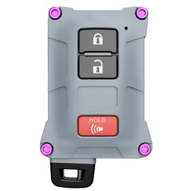 Tacoma Accessories Key Fob Case Cover Upgrade- for Toyota Tacoma 16-23 3rd Gen - Tundra and 4Runner 20-21 3rd Gen Accessories - Fits Keyless Remote Check Fitment USA Made (Cement, Purple)