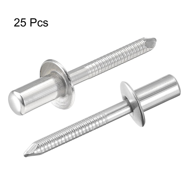sourcing map Blind Rivets, 304 Stainless Steel Pull Rivets Core