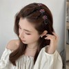 8 Pcs Rhinestone Duck Billed Clips Crystal Hair Clips Flowers
