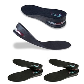 2 Pairs Height Increase Shoe Insoles with Air Cushion ((1 Layer (1.2" UP), (Men's 7-11)))