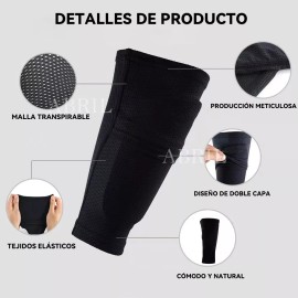 LOMETEB Espinilleras De Fútbol Con Porta Espinilleras Adulto