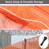 4'x100' Safety Fence with Reflective Strips, Orange Construction Barrier Fence