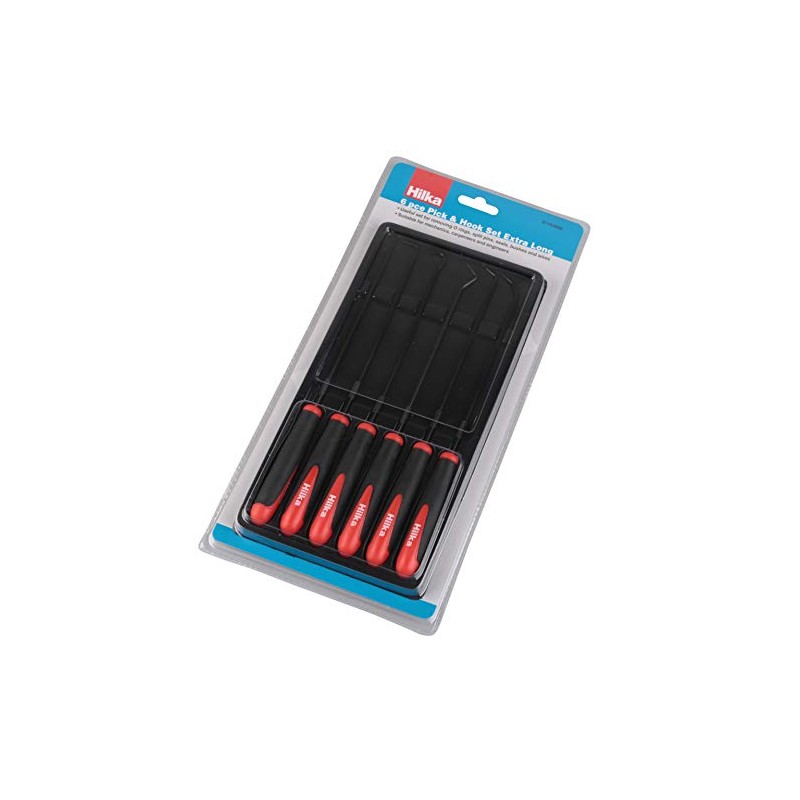 Hilka 37104006 6 PCE Pick & Hook Set Extra Long