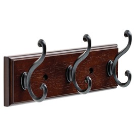 Liberty 165543 10" Three Scroll Hook Rack in Cocoa Bronze & Soft Iron