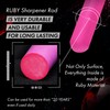 Ruby Sharpener Rod: Durable Knife Sharpener, Harder Than Steel Honing