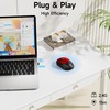 memzuoix Wireless Mouse, 2.4GHz Nano Receiver, 3 DPI Levels (800/1200/1600),