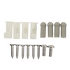 Car Sun Visor Support Brackets with Screw Bushing Chrome Plating