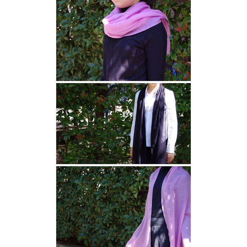 Stole, Silk, Wool, Large, Cashmere Touch, Women's, Shawl, Gauze, Thin,