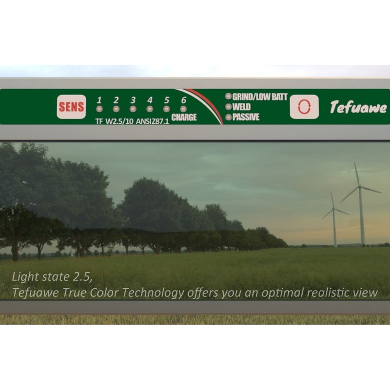 Tefuawe Hand Series 2x4 1/4 Digital Auto Darkening Welding Lens,