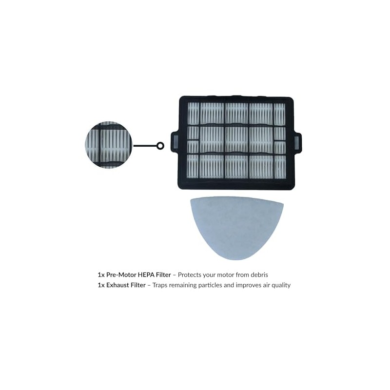 Ergo and Ergo Pro Backpack Series HEPA Premotor Filter and