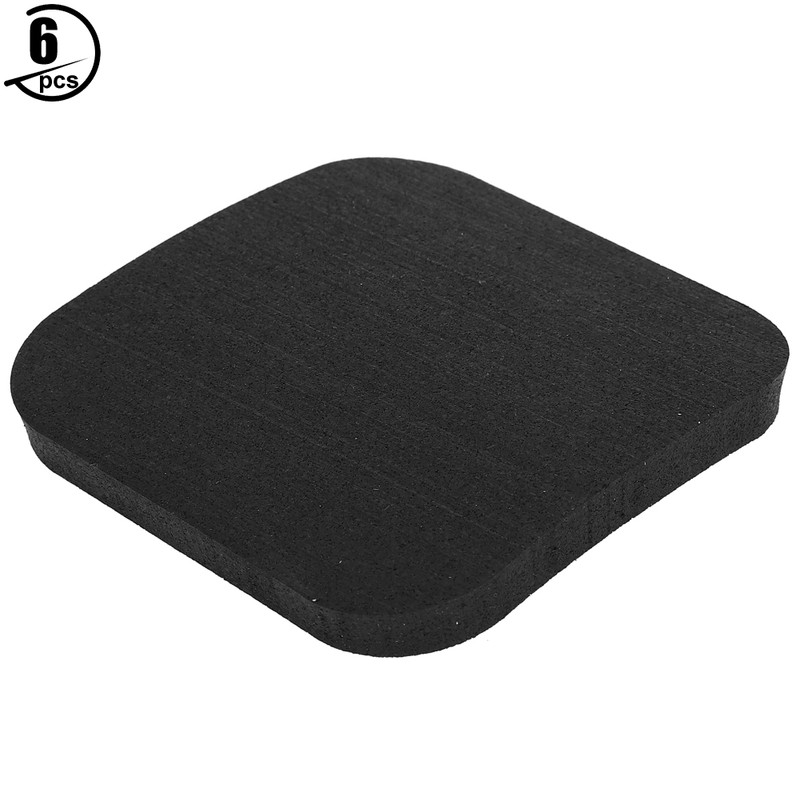 6PCS Thickened Rubber Pads Treadmill Shock Damping Color Spot Cushions