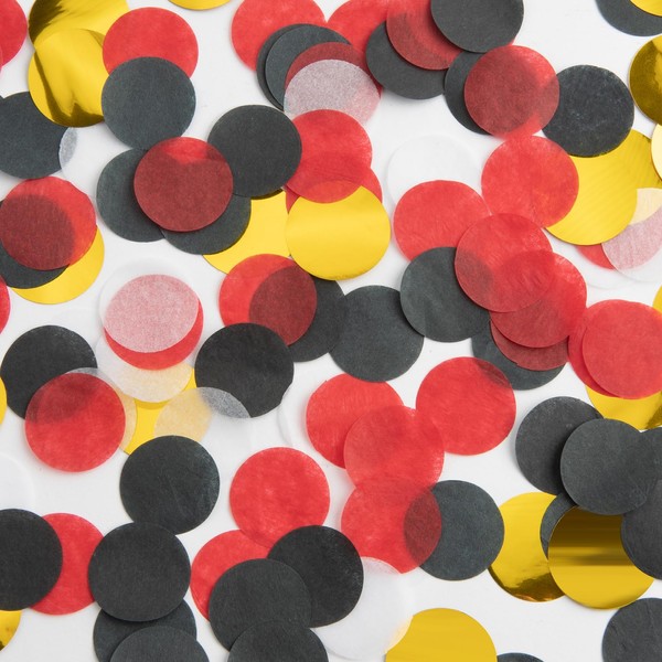 Rainbow Paper Confetti Multicolour Golden White Black Red - Biodegradable