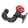 Industrial Pipe Coat Hook Rack Heavy Duty Rustic Hat Robe