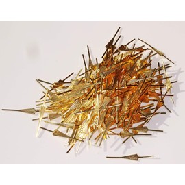 250 Brass Arrow Fan Shape Fasteners Clasps Antique Look Metal Chandelier Light Links For Making Chains of Garlands Crystals Drops for Crafts Beading Weddings Wishing Charms Christmas Tree Decoration