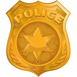 Police Emblem Sign Badge Window Truck Car Bumper Sticker Decal 4" x 5"