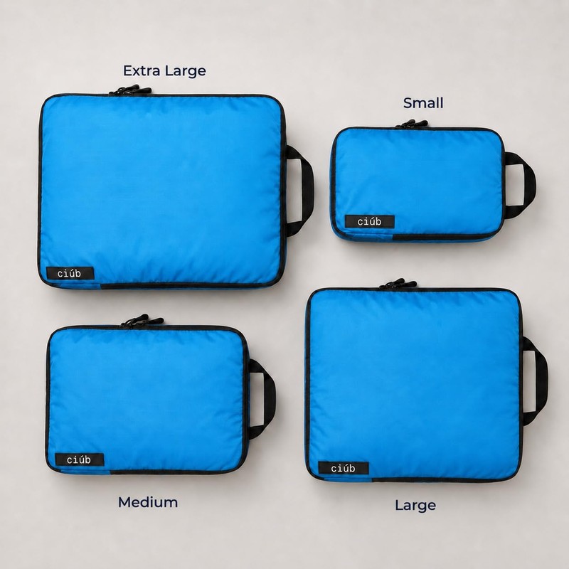 ciúb Compression Packing Cubes Organised Travel Fit 40% More in