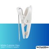 1InTheOffice Cubicle Clips, White, 40/Pack (White)
