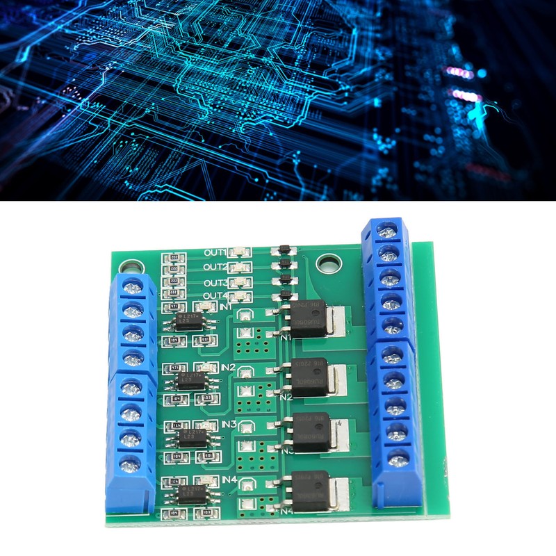MOS Driver Module 4 Way Field Effect PLC Amplifier Board