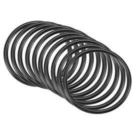 QUARKZMAN Nitrile Rubber O-Ring Rubber Seal 45 mm x 38.8 mm x 3.1 mm for Tap Plumbers Repair Seal Connection, Black Pack of 10