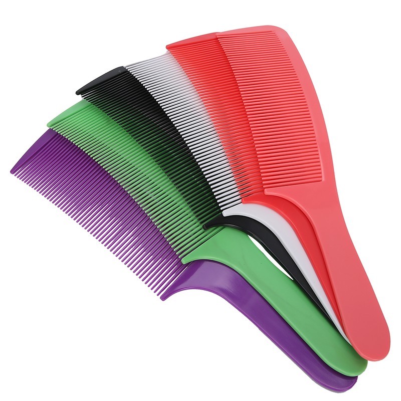 6pcs Barber Shop Curved Haircut Comb Hairdressing Cutting Comb with