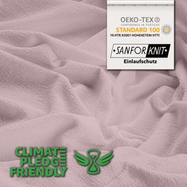 STUDIO Basic Terry Fitted Sheet 140 x 200 cm, Cotton Cuddly and Soft, Oeko-Tex 100, Brand Quality, Flat Sheet 140 x 200 cm for All Standard Mattresses up to 25 cm Height - Powder