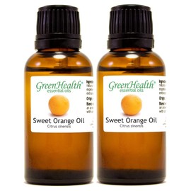 2 Pack - 1 fl oz Sweet Orange Essential Oil - 100% Pure Essential Oil - Amber Glass Bottle w/Euro Dropper