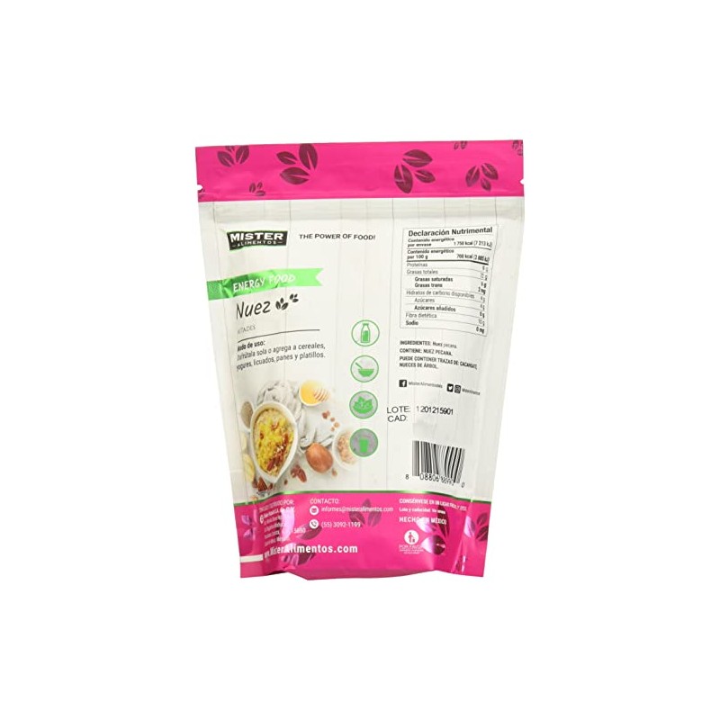 Mister Natural, Nuez en mitades, 250 gramos