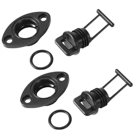 TonGass Juego de 2 tapones de drenaje para depósito de gas con junta tórica, compatible con el tanque de gas Sea-Doo Yamaha Polaris
