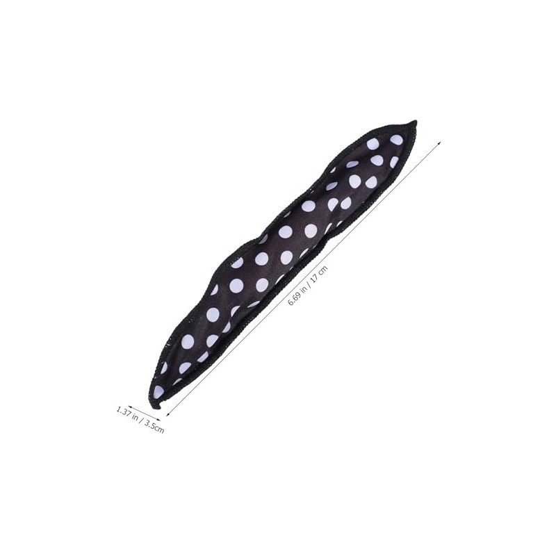10 Piezas Rizador de Pelo de Esponja, Negro, sin Calor