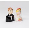 Ceramic Bride and Groom Salt and Pepper Shakers Set 2