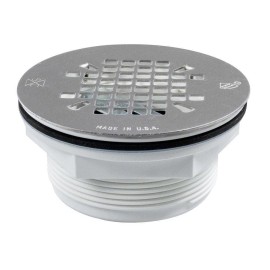 Sioux Chief 828-2 2 in. No-Caulk Plastic Stainless Steel Shower Drain