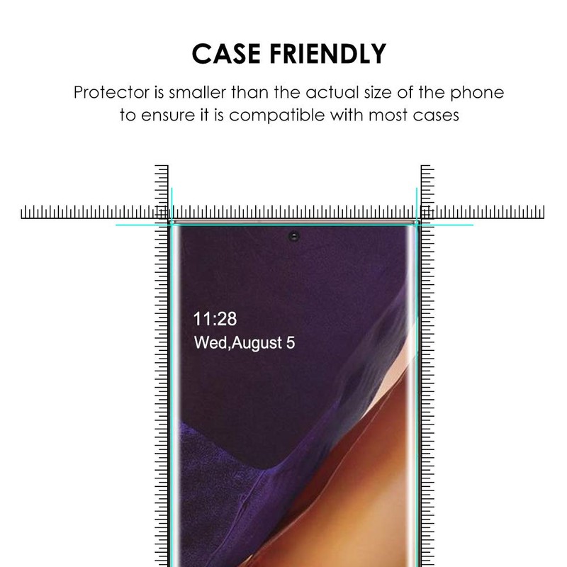 Akcoo Screen Protector for Galaxy Note 20 Ultra,UV Tempered Glass