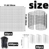 YAFAOCE 30Pcs Plant Protectors from Animals, 12x12 inch Metal Wire