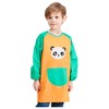Jellyuu Student Art Smock Kids Painting Aprons Long Sleeve Waterproof