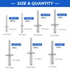 Besitu 210Pcs Pop Rivets Assortment Kit, 1/8" 3/16" 1/4" Large