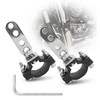 2Pcs Universal Motorcycle Tube Bracket: Adjustable Round Tube Clamp Bracket