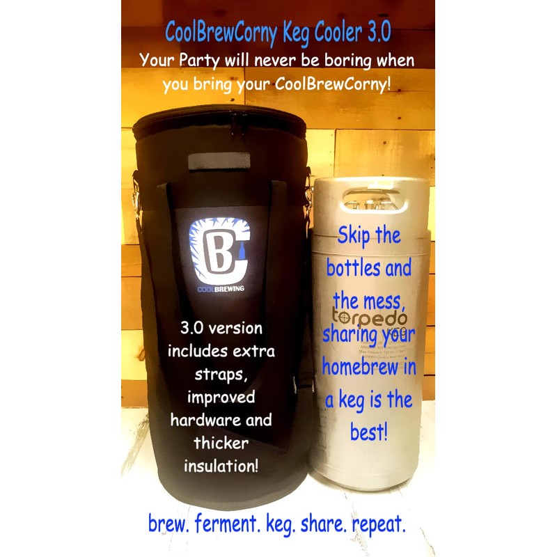Home brew Keg Cooler & Ice Wrap Bundle. Beer Cooler