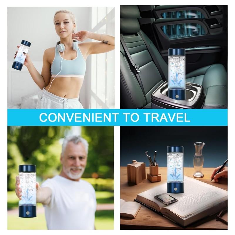 Hydrogen Water Bottle | Portable Hydrogen Water Generator | Quick
