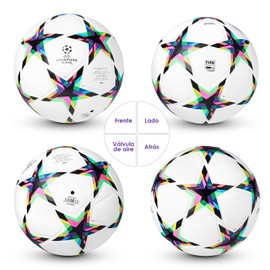 JERZOU Balón de Fútbol, Balone de Futbol No. 5, Fútbol de Entrenamiento, Balón Número 5 Estilo Copa del Mundo, Usado para Competiciones y Entrenamiento（A