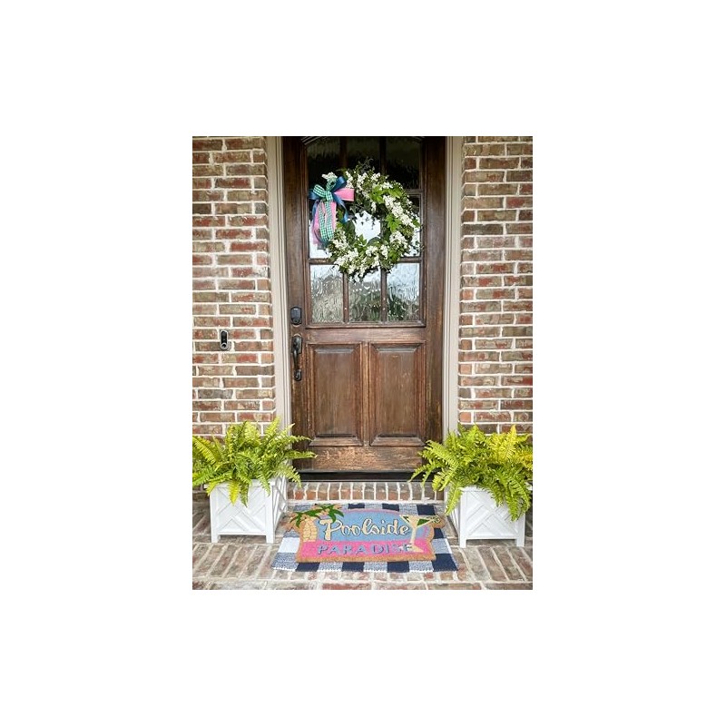 The Round Top Collection - Poolside Paradise Coir Mat