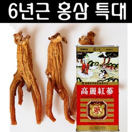 6년근홍삼특대 국내산 건홍삼캔 명품선물 고려인삼 6-Year-Old Red Ginseng Special Large Domestic Dried Red Ginseng Can Luxury Gift Korean Ginseng