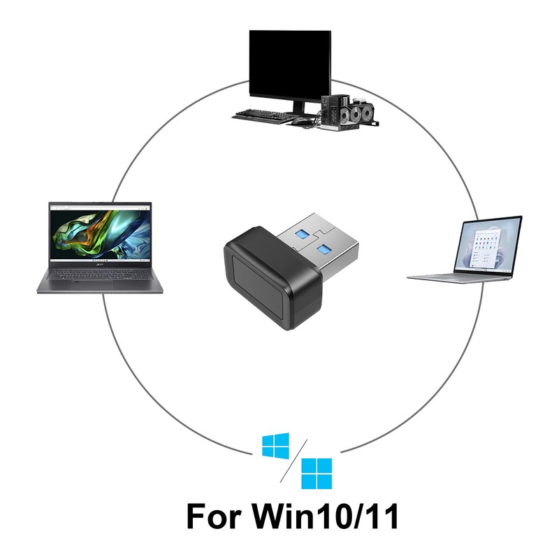 COPLKY USB Fingerprint Key Reader Advanced Security Access Window Hello