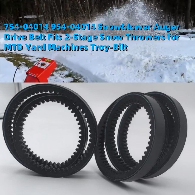 QMTCYXGS 754-04014 954-04014 Snowblower Auger Drive Belt Fits 2-Stage Snow