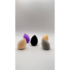 MACCC Miracle Complexion Sponge, Makeup Blending Sponge, For Foundation, Offers Light To Medium Coverage, Natural, Dewy Makeup, Orange Sponge, Latex-Free Foam (5 big)